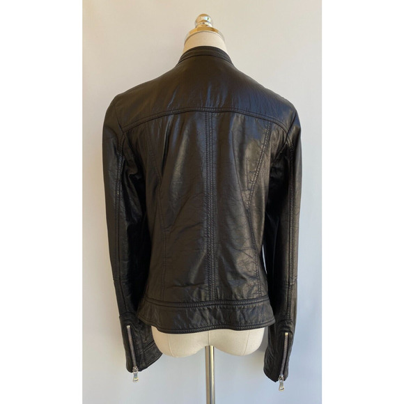 Dolce & Gabbana Studded Lamb Leather Biker Jacket Vintage Size 46, US 10 - Picture 8 of 11
